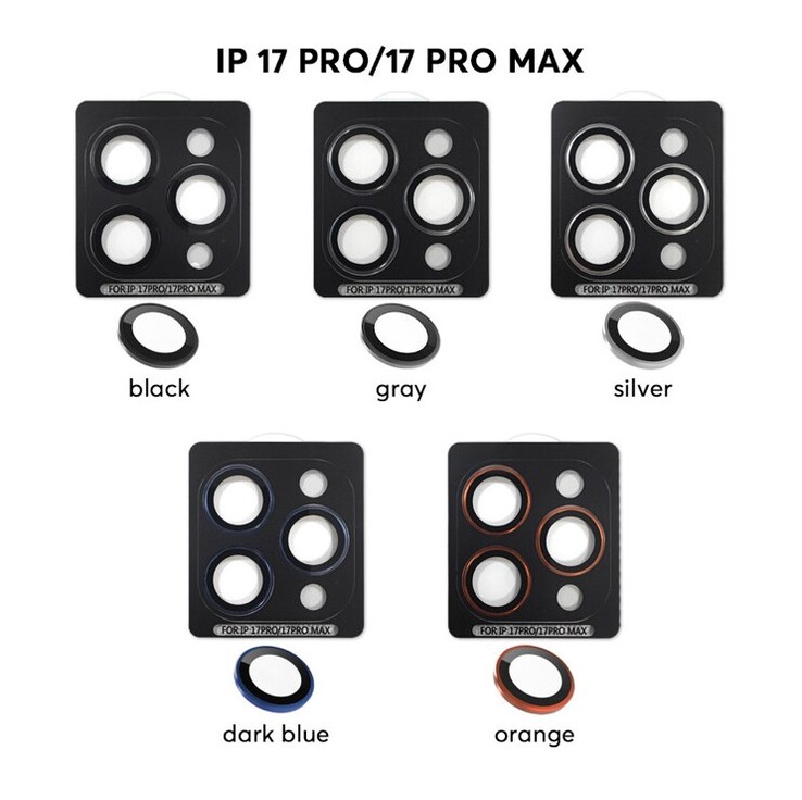 Die erwarteten Farboptionen für die iPhone 17 Pro Generation laut Hinweisen eines Zubehör-Herstellers.