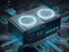 Ladegerät mit integrierten Kabeln, Dock und Wireless-Charging