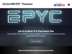 AMD EPYC Prozessoren Digital Launch Event [Screenshot AMD Launch Page]