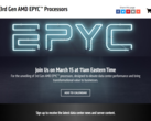 AMD EPYC Prozessoren Digital Launch Event [Screenshot AMD Launch Page]