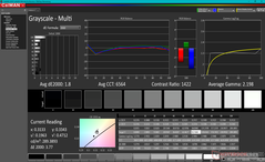 Graustufen nach Kalibrierung