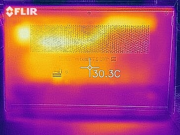 Wärmebildaufnahme im Leerlauf - Unterseite