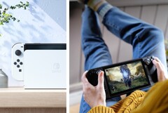 Die Nintendo Switch und das Steam Deck sind derzeit die mit Abstand beliebtesten Gaming-Handhelds. (Bild: Nintendo / Valve)