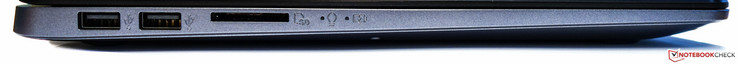 Links: 2 x USB 3.0, SD-Kartenlesegerät