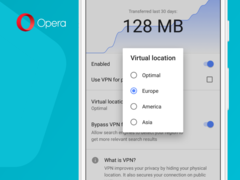 Opera-Browser: Mobile Version bekommt kostenlosen, unlimitierten VPN-Dienst
