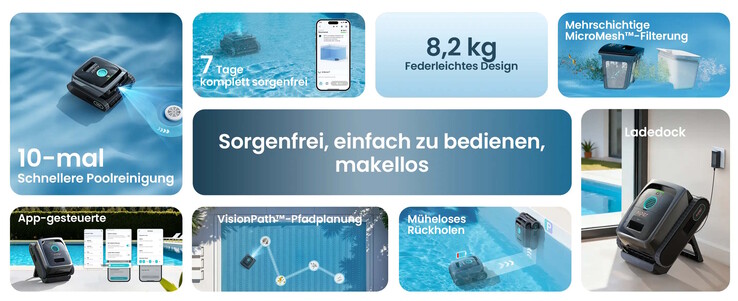 Der Scuba V3 kehrt beri der Rückkehr an die Oberfläche zurück