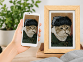 Die Bigme-Bilderrahmen können auch KI-generierte Fotos eines Haustiers anzeigen
