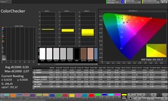 Farbgenauigkeit (Profil: Professionell, Zielfarbraum: sRGB)