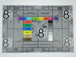 Referenzkarte abfotografiert