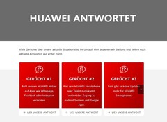 Huawei antwortet auf Gerüchte und Fragen rund um die US-Sanktionen und deren Konsequenzen.