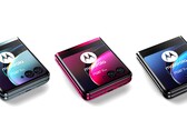Schickes Trio: Das Motorola Razr 40 Ultra tritt mit großem Coverdisplay gegen das Samsung Galaxy Z Flip5 an.