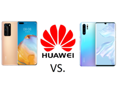 Wie groß sind die Unterschiede zwischen dem Huawei P40 Pro (links) und dem Huawei P30 Pro (rechts)?