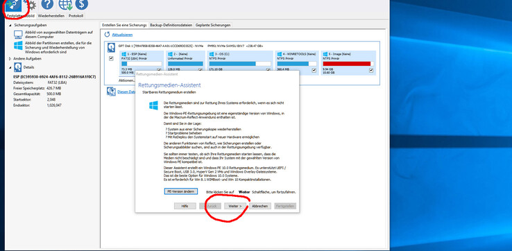 Schritt 2: Erstellen eines startbaren Rettungsmediums