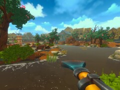 Fresh Start Cleaning Simulator befreit man die Natur mit einer Mischung aus Hochdruckreiniger und Staubsauger von allerlei Unrat.