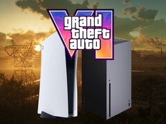GTA 6 Logo mit PS5 und Xbox Konsolen