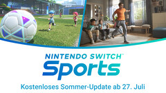 Nintendo Switch Sports: Update für Fußball mit Beingurt und neue Volleyball-Aktionen.