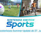 Nintendo Switch Sports: Update für Fußball mit Beingurt und neue Volleyball-Aktionen.