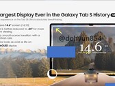 Die geleakten Promobilder und ein Promovideo zur neuen Galaxy Tab S8-Serie bestätigen viele geleakte Features, auch vom 14,6 Zoll Galaxy Tab S8 Ultra. (Bild via @dohyun854)