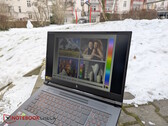 Blasser Bildschirm des Acer Nitro V 17 im Freien