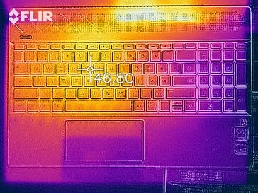 Wärmebildaufnahme unter Last - Oberseite