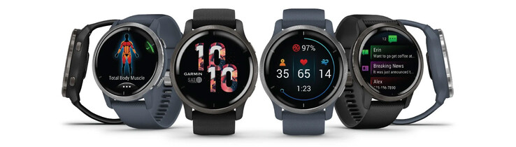 Die 45 mm große Garmin Venu 2 gibt es in zwei Farben. (Bild: Garmin)