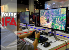 Young IFA 2018: AOC Gaming mit über 60 Monitoren präsent.