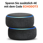 Zwei Amazon Echo Dot (3. Gen.) für 39,98 Euro.