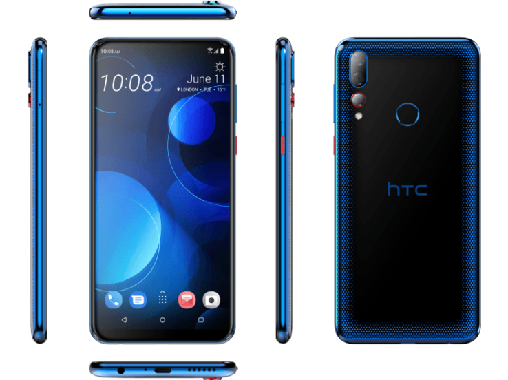 Das HTC Desire 19+ von allen Seiten (Quelle: Mediamarkt)