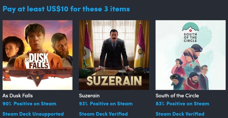 Erste Stufe des 15 Golden Tales-Bundles.