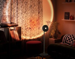 Der neueste Projektor von LG fungiert auch als Stimmungslicht und Bluetooth-Lautsprecher. (Bildquelle: LG)