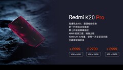 Ein neuer Leak liefert uns Informationen zu Preisen und Unterschieden zwischen Redmi K20 und K20 Pro.
