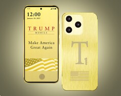 Das Trump T1 Phone wird mit diesem Bild beworben, sieht aber ganz anders aus.