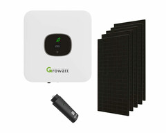 Photovoltaik-Anlage für dezentrale Energieversorgung mit Growatt-Hybridwechselrichter (Bild: Growatt, Ja Solar)