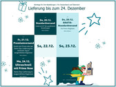 Amazon: Stichtage für Bestellungen vor Weihnachten.
