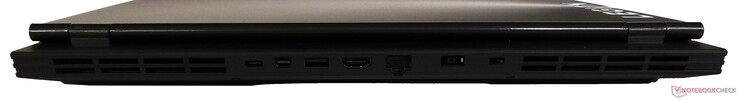 Rückseite: 1x USB 3.1 Gen1 Typ-C, Mini DisplayPort, 1x USB 3.1 Gen1 Typ-A, HDMI, GigabitLAN, Netzanschluss, Kensington Lock