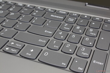 Die Numpad-Tasten sind schmaler und beengter als die wichtigsten QWERTZ-Tasten
