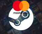 Steam-Hintergrund mit Mastercard-Logo (Bildquelle: Steam, Mastercard mit Bearbeitungen)