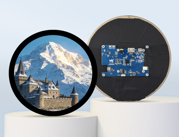 Das neue Smart-Display von Waveshare setzt auf ein rundes 7-Zoll-Panel