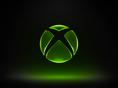 Xbox-Logo vor einem schwarzen Hintergrund
