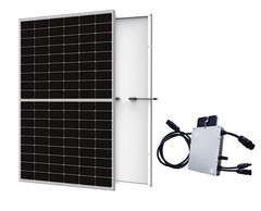 Balkonkraftwerk mit einem Solarmodul für kleine Flächen