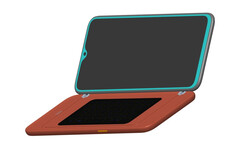 Oppo hat offenbar diese Tastaturhülle patentiert. Fragt sich nur, ob jemand so etwas tatsächlich haben will? (Bild: Oppo / WIPO)