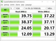 Hinterer USB-A 2.0 (Alienware 13, MAC): Crystaldiskmark 8