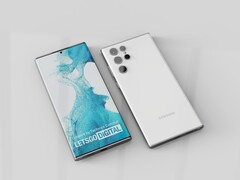 Das Samsung Galaxy S22 Ultra mit einem als offiziell bezeichneten Hintergrundbild: Das neue "Galaxy S22 Note" wird derzeit vielerorts entdeckt.