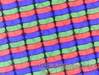 Scharfe Pixel durch das glänzende Overlay