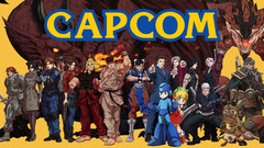 Das Capcom-Logo mit Figuren aus seinen Spielen. Der japanische Publisher hat die Welle von Entlassungen, von der westliche Spielestudios betroffen ist, weitgehend vermieden.