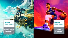 Game Sales Awards Mai: Doppel-Platin für Mega-Launch von The Legend of Zelda Tears of the Kingdom.
