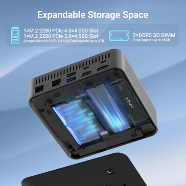 Eine zweite SSD kann nachgerüstet werden (Bildquelle: Minix)