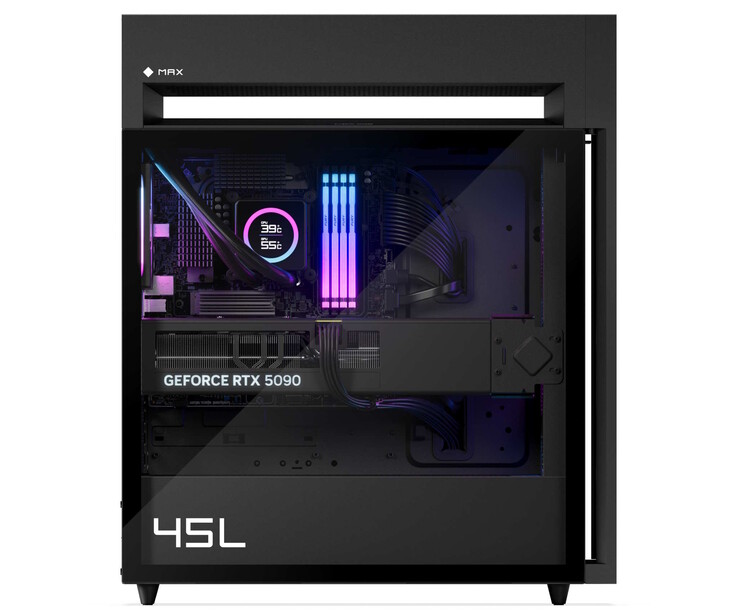 Von der Seite deutlich zu sehen: Der CPU-Kühlkörper mit Display und das Radiator-Abteil (Bildquelle: HP)