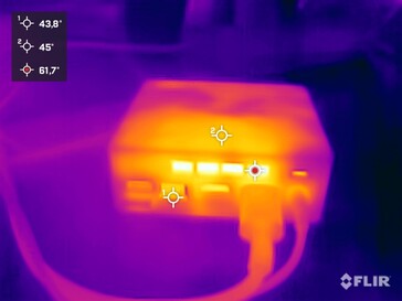 Trigkey G4 beim Stresstest (Rückseite)