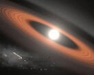 Darstellung eines Weißen Zwerges, der sein Planetensystem verschluckt (Bildquelle: NASA)